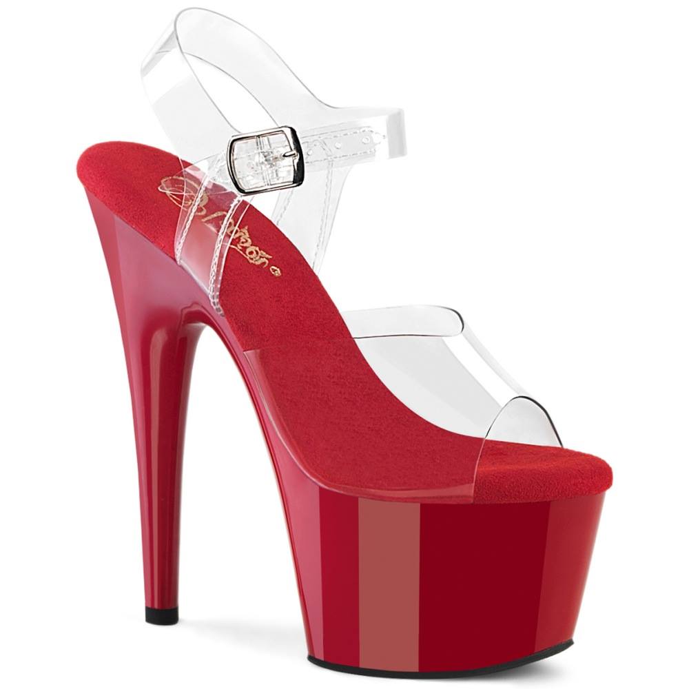 Pleaser - ADORE708 Sandale à bride à la cheville - Rouge/Rouge Product image